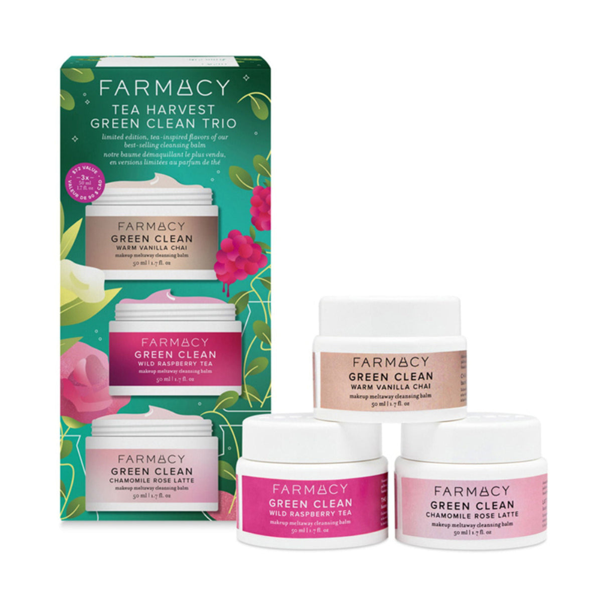 Farmacy Beauty Grean Clean Tea Harvest Trio | Grocsy
