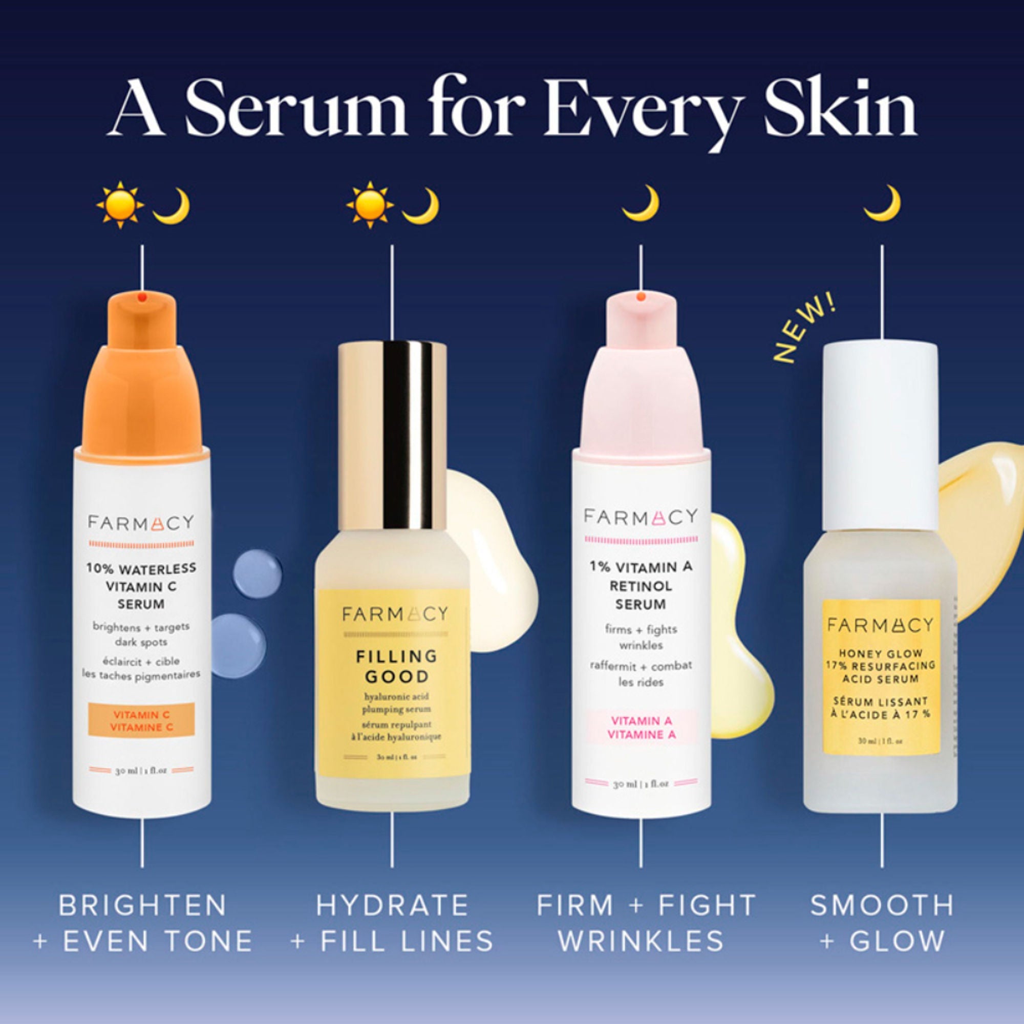 Farmacy Beauty Honey Glow 17% Resurfacing Acid Serum | Grocsy