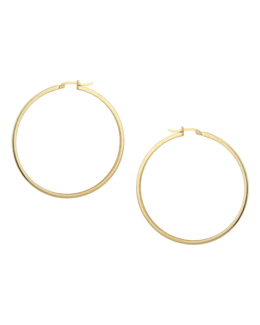 Gold-Polished Oval Shape Hoop Earrings For Women - Wahe Jewels - Swadesiicart