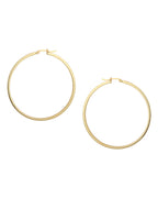 Gold-Polished Oval Shape Hoop Earrings For Women - Wahe Jewels - Swadesiicart