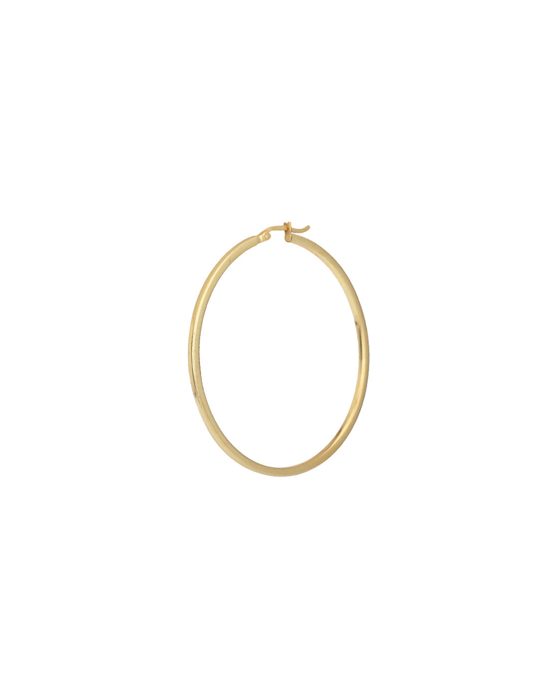 Gold-Polished Oval Shape Hoop Earrings For Women - Wahe Jewels - Swadesiicart