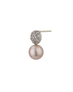Gold-Polished Enamel Contemporary Drop Earring With Dangling Stone - Wahe Jewels - Swadesiicart