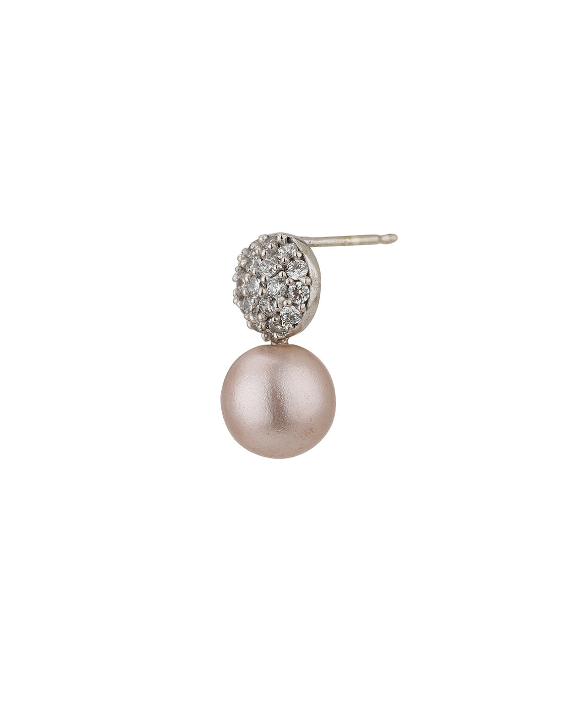 Gold-Polished Enamel Contemporary Drop Earring With Dangling Stone - Wahe Jewels - Swadesiicart