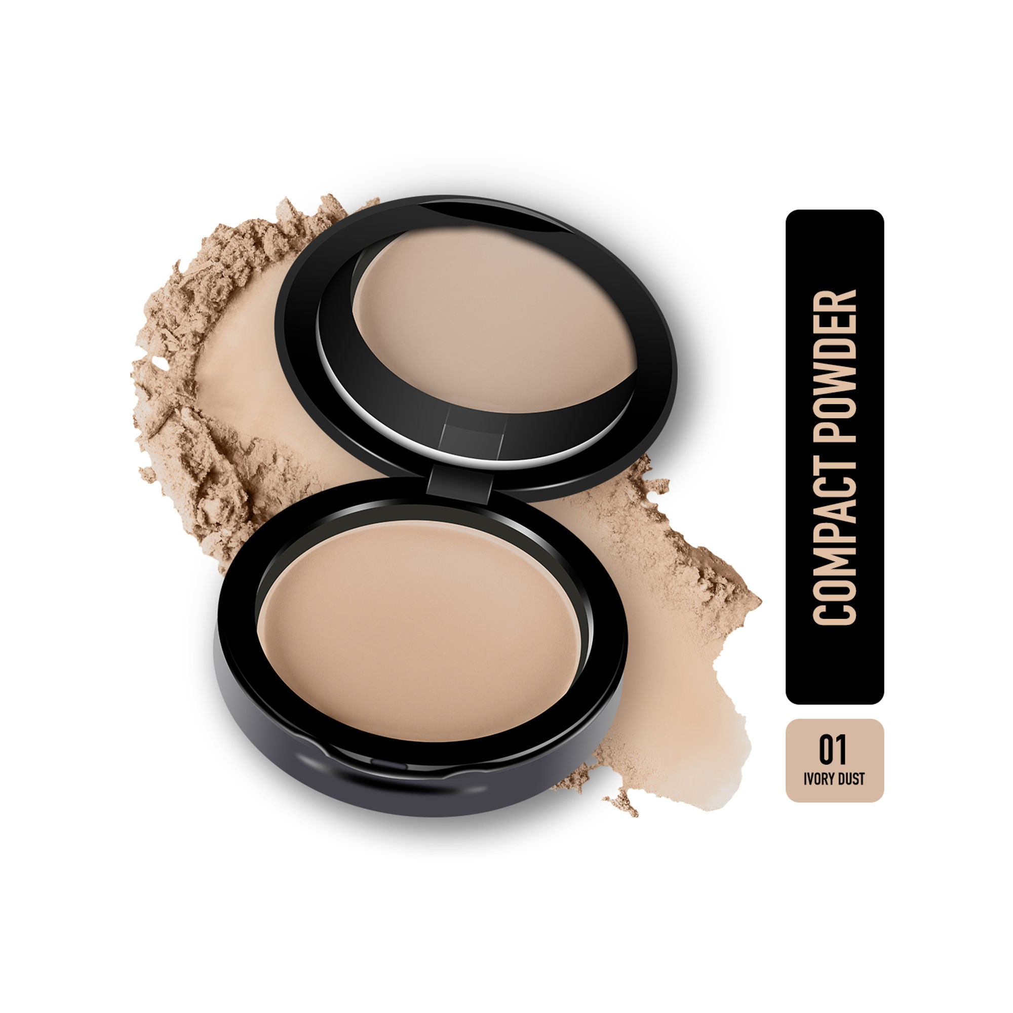 Miss Claire Hd Compact Powder - 01 Ivory Dust | Grocsy