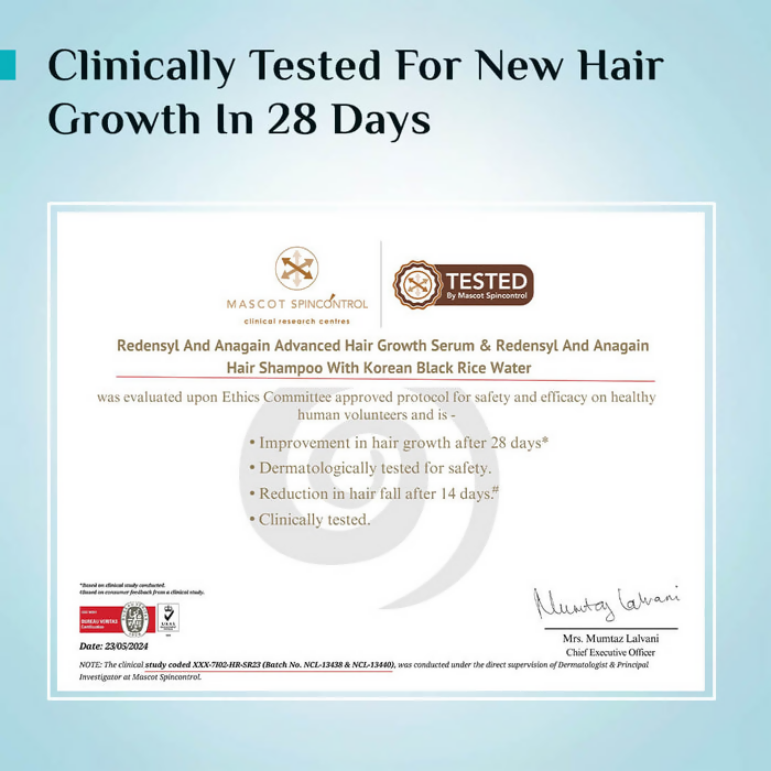 Pilgrim 3% Redensyl, 4% Anagain & 5% Capilia Stem Cell Complex Advanced Hair Growth Serum Roll-On | Grocsy