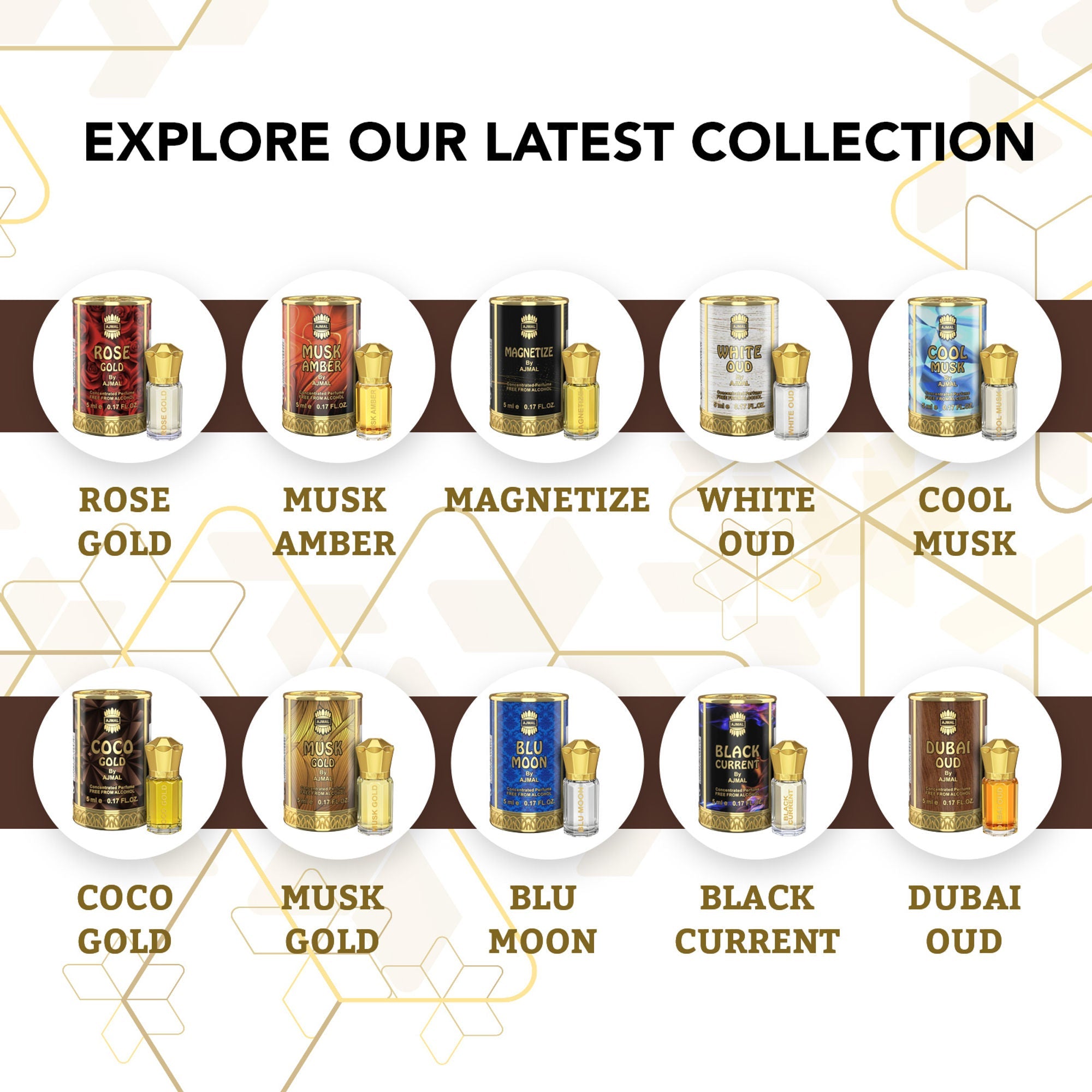 Ajmal India Coco Gold Attar Concentrated Perfume For Her | Grocsy
