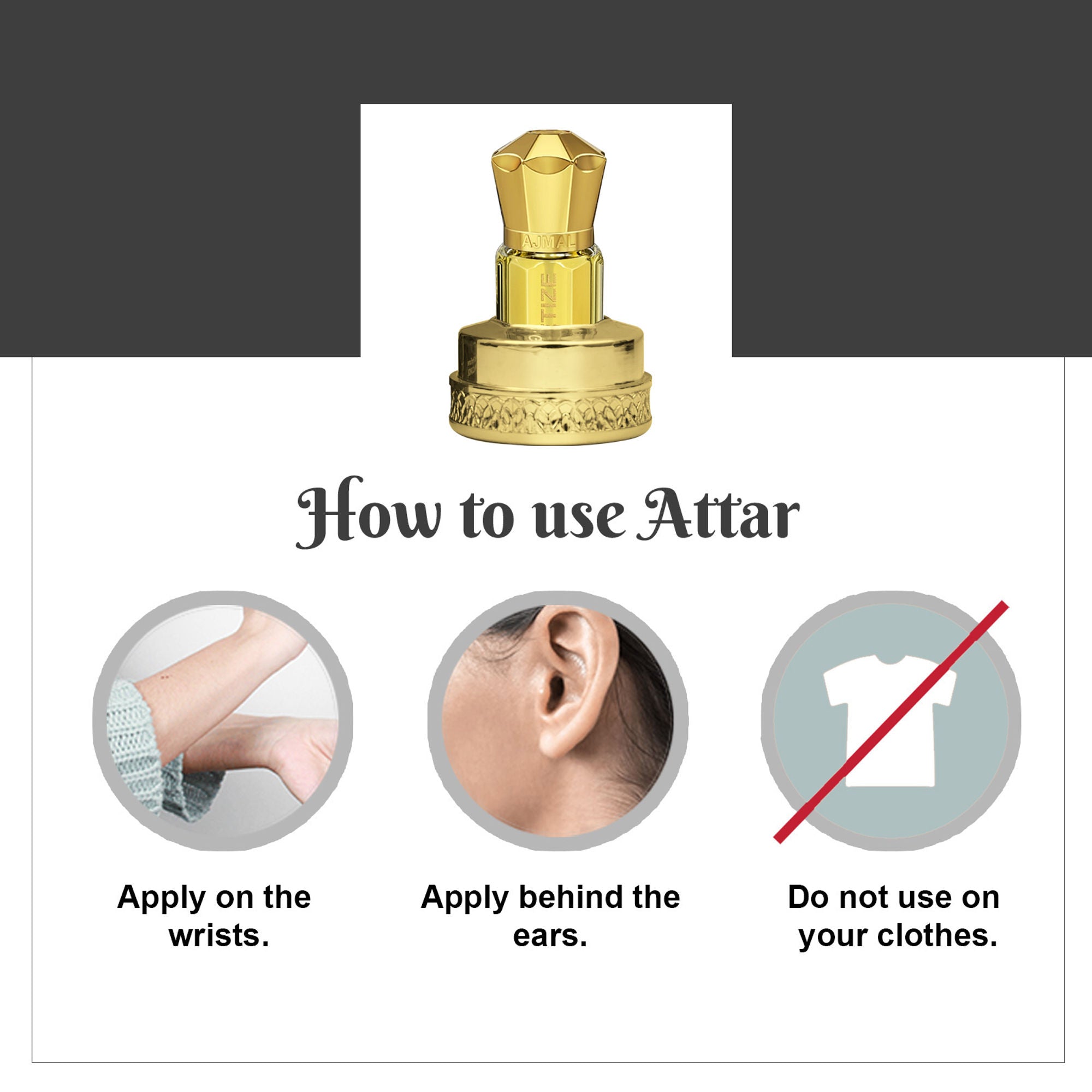 Ajmal India Magnetize Attar Concentrated Perfume For Him | Grocsy