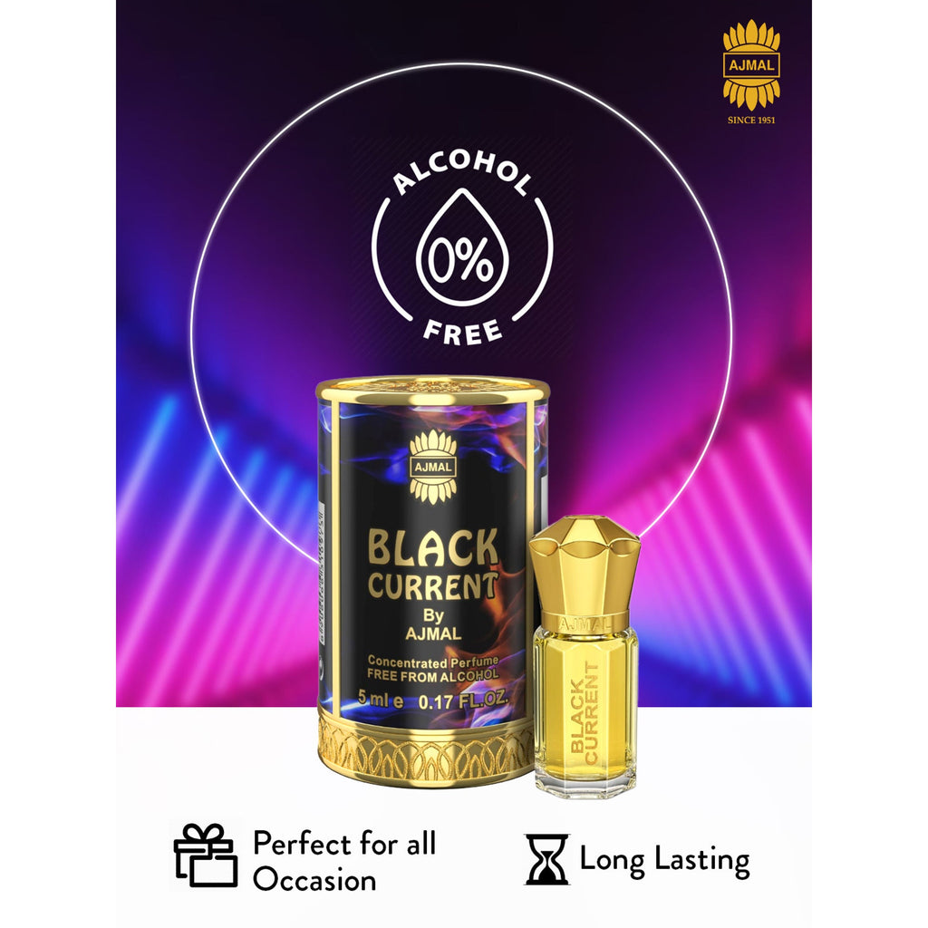 Ajmal India Black Current Attar Concentrated Perfume For Her | Grocsy