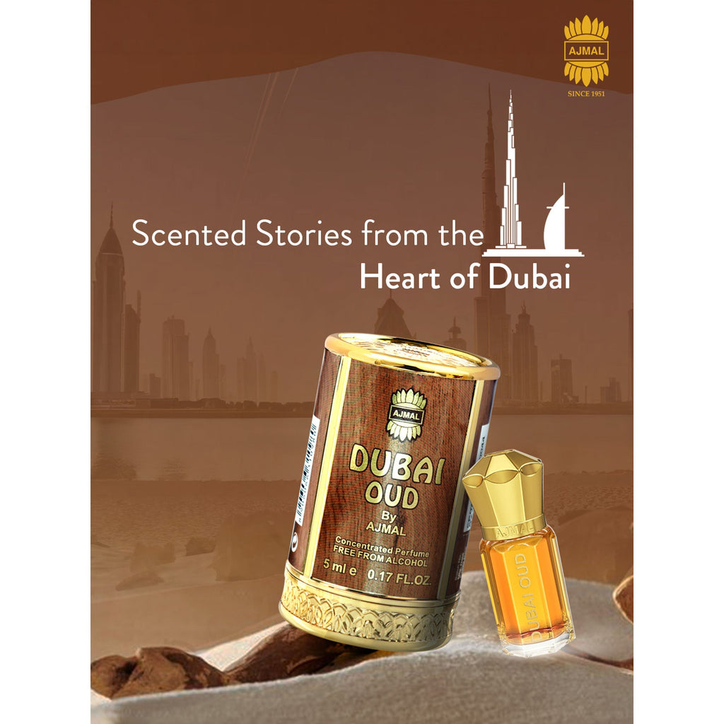 Ajmal India Dubai Oud Attar Concentrated Perfume For Her | Grocsy