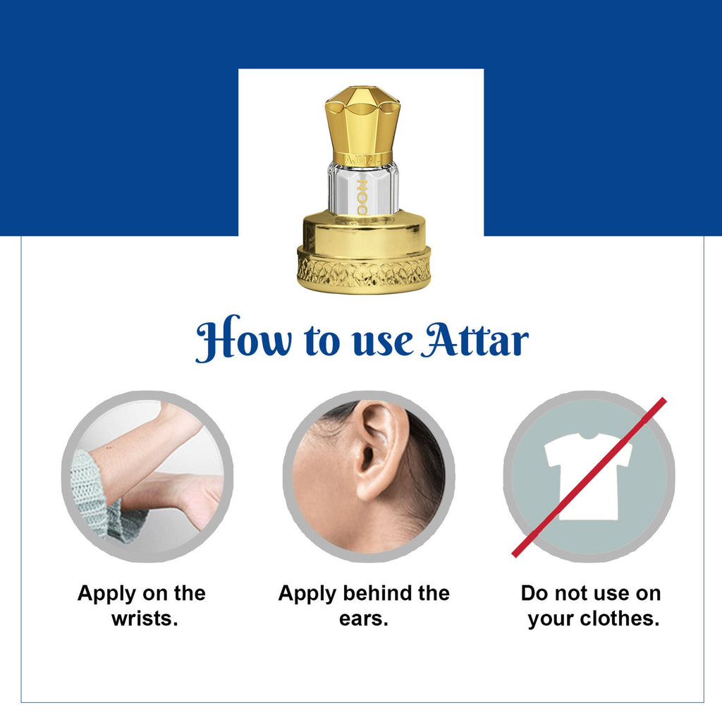 Ajmal India Blu Moon Attar Concentrated Perfume For Her | Grocsy
