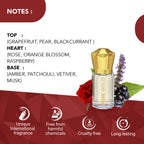 Ajmal India Rose Gold Attar Concentrated Perfume For Her | Grocsy