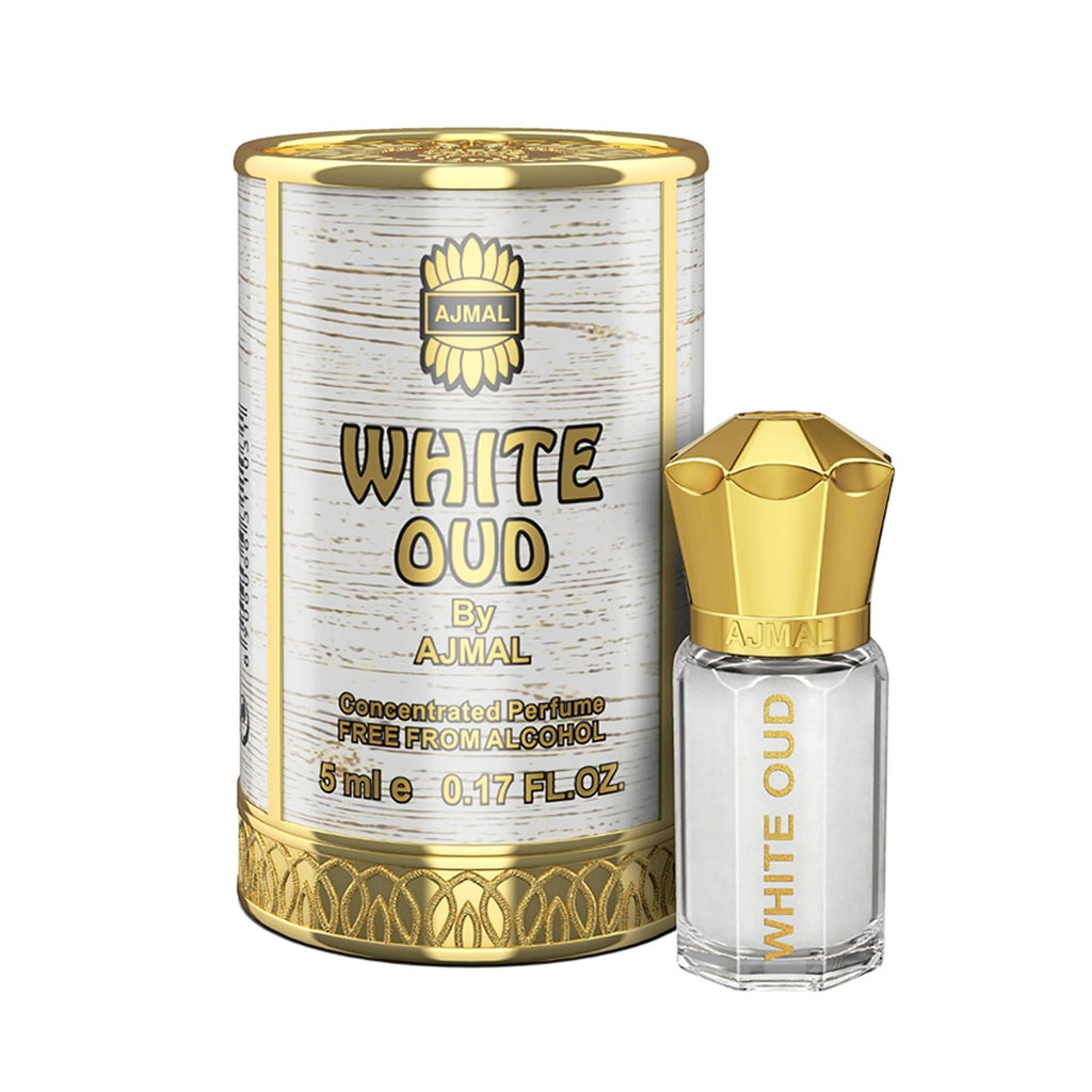 Ajmal India White Oud Attar Concentrated Perfume For Her | Grocsy