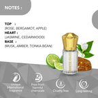 Ajmal India White Oud Attar Concentrated Perfume For Her | Grocsy