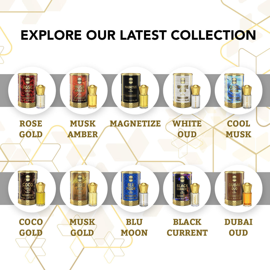 Ajmal India White Oud Attar Concentrated Perfume For Her | Grocsy