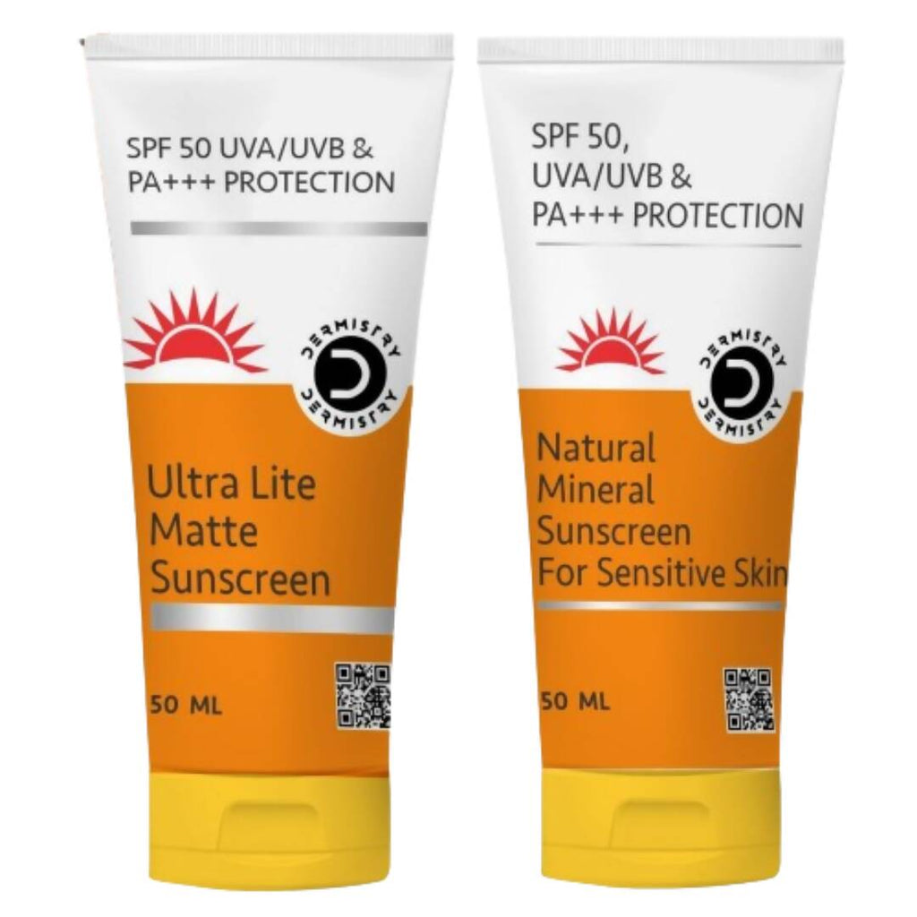 Dermistry Ultra Lite Matte Sunscreen & Natural Mineral Sunscreen | Grocsy