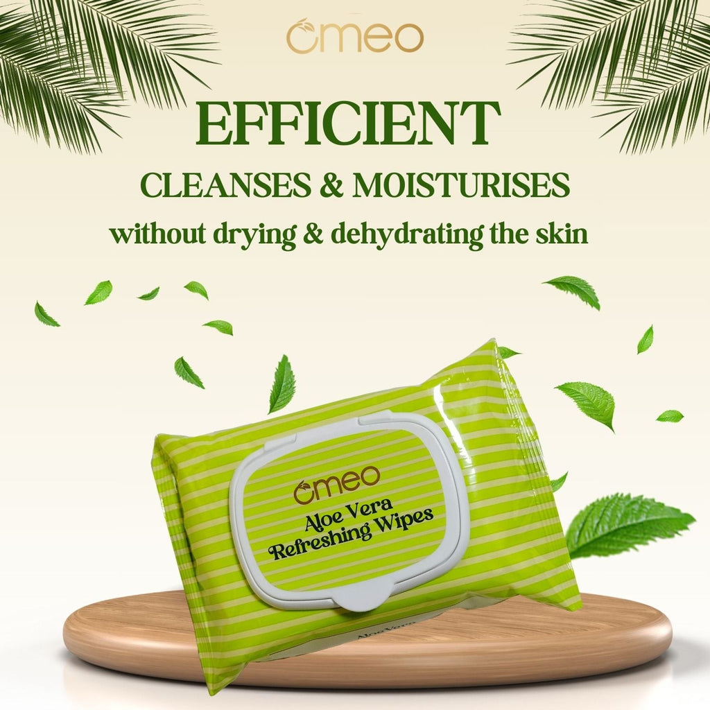 Omeo Aloe Vera Wet Wipes | Grocsy