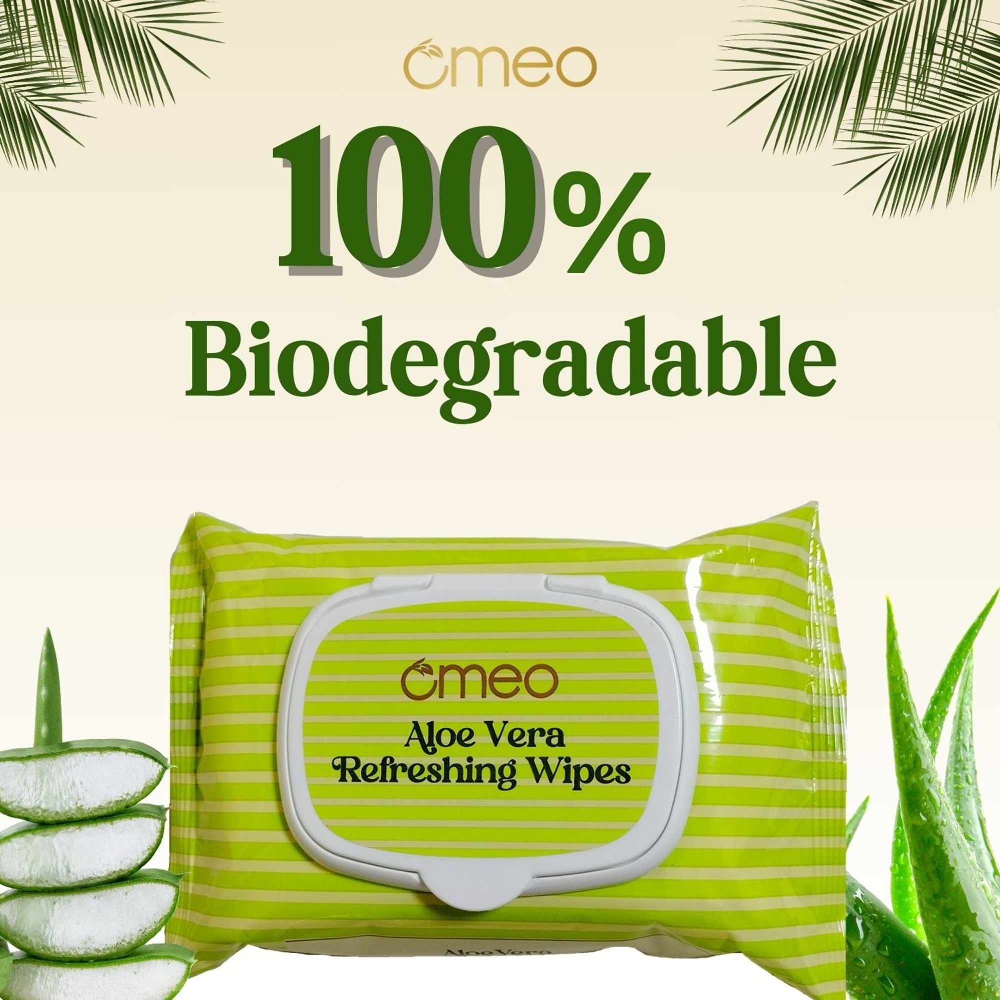 Omeo Aloe Vera Wet Wipes | Grocsy