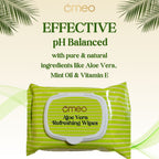 Omeo Aloe Vera Wet Wipes | Grocsy