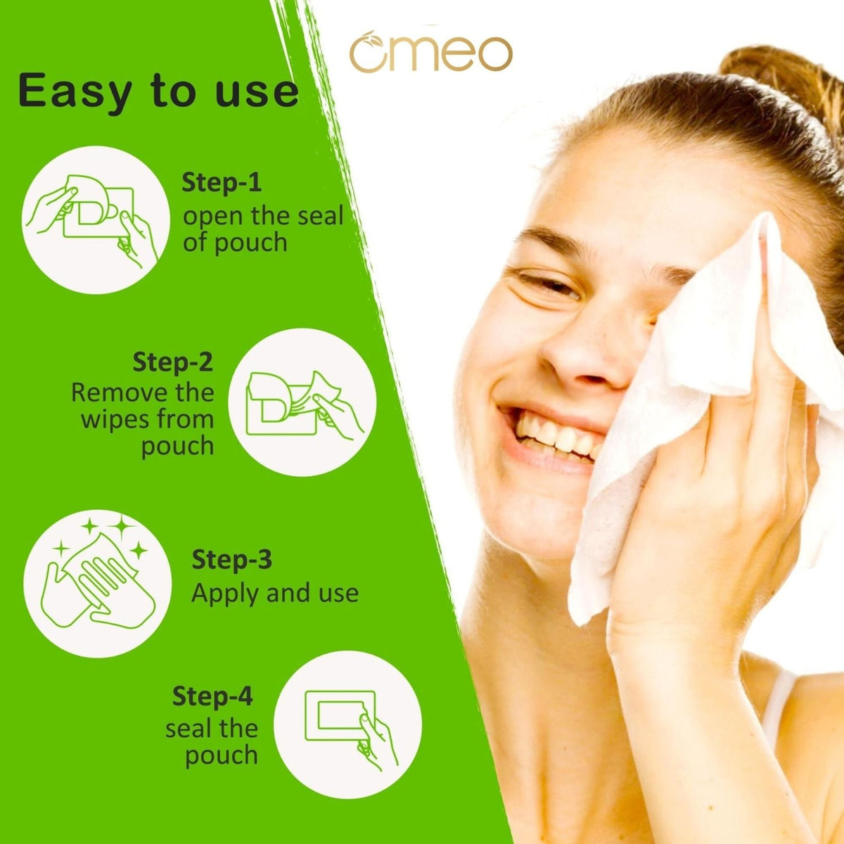 Omeo Aloe Vera Wet Wipes | Grocsy