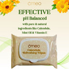 Omeo Calendula Wet Wipes | Grocsy