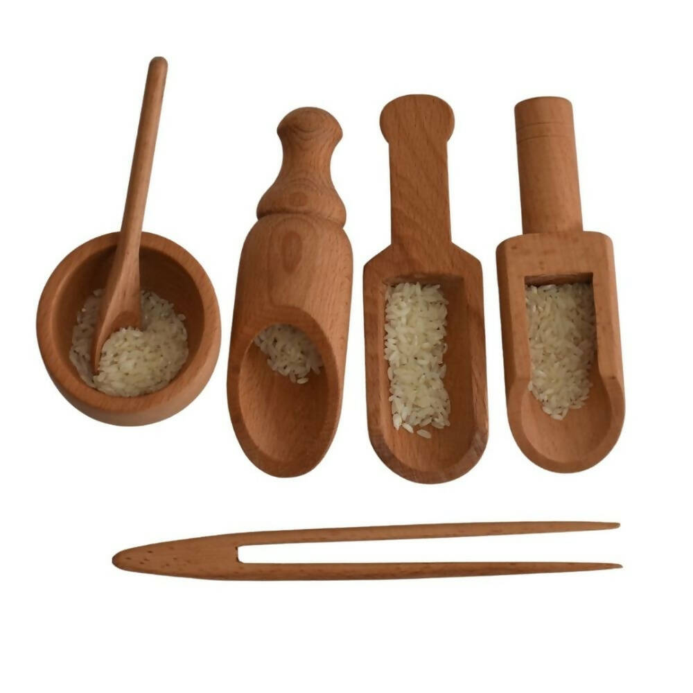 Nesta Toys Sensory Wooden Toys - Beech Wood | Grocsy