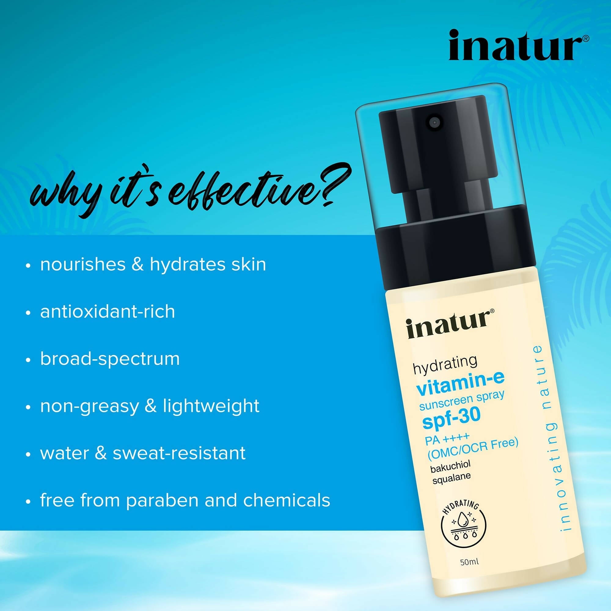Inatur Vitamin E Sun Spray SPF 30 | Grocsy