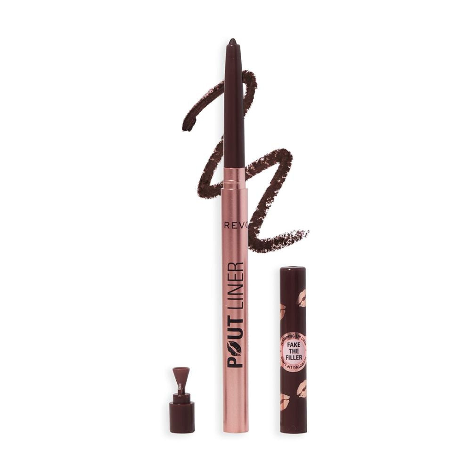 Makeup Revolution Pout Bomb Plumping Lip Liner - Espresso Cool Brown | Grocsy