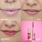 Makeup Revolution Pout Bomb Plumping Lip Liner - Melba Warm Peach | Grocsy