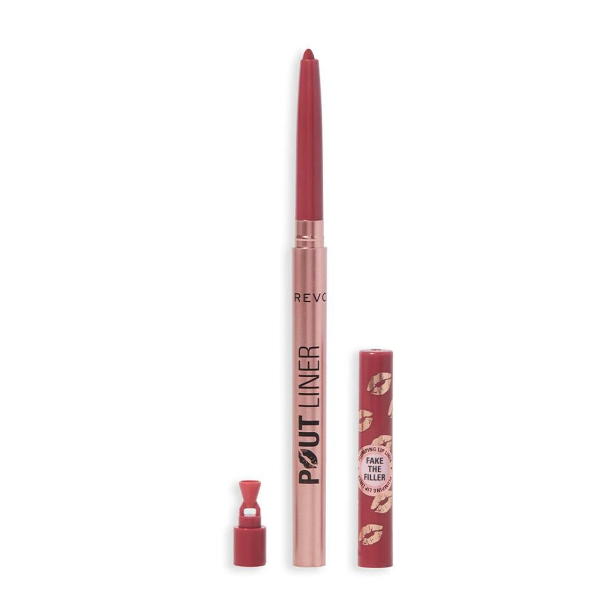 Makeup Revolution Pout Bomb Plumping Lip Liner - Melba Warm Peach | Grocsy