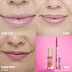 Makeup Revolution Pout Bomb Plumping Lip Liner - Doll Cool Nude | Grocsy