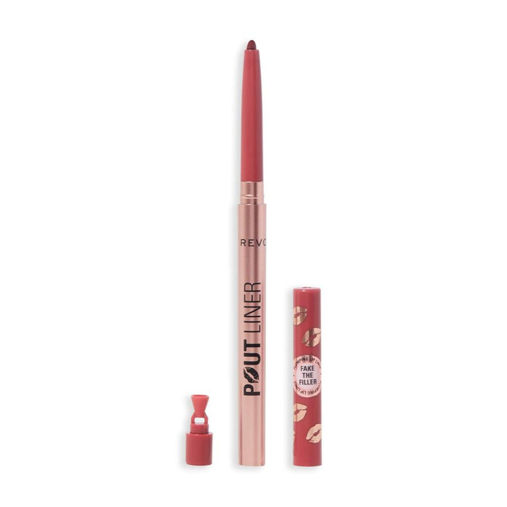 Makeup Revolution Pout Bomb Plumping Lip Liner - Burnt Cherry Red | Grocsy