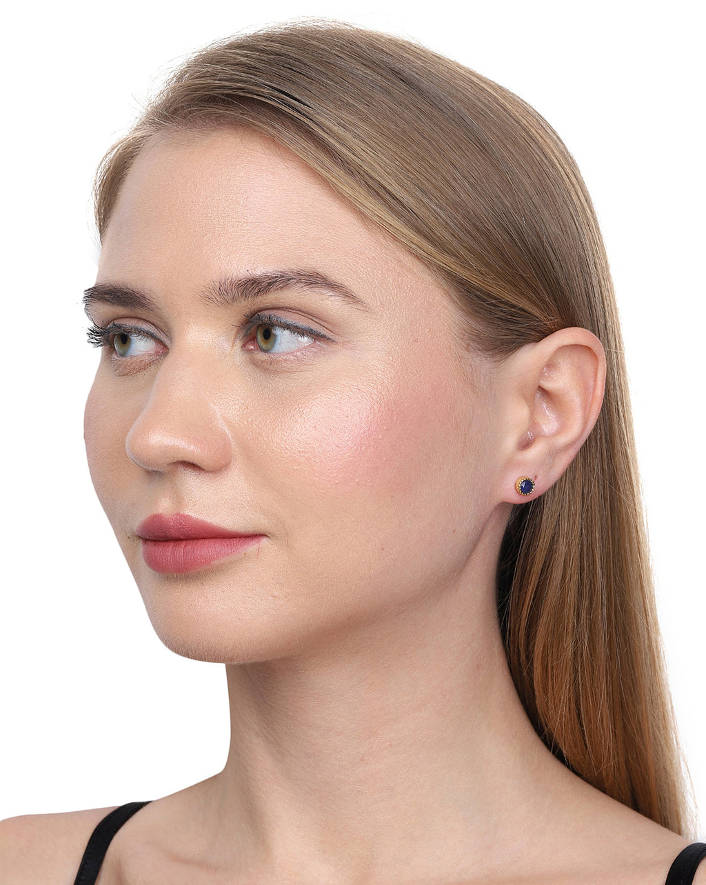 Gold-Polished Cz Studded Circular Hoop Earrings For Women - Wahe Jewels - Swadesiicart