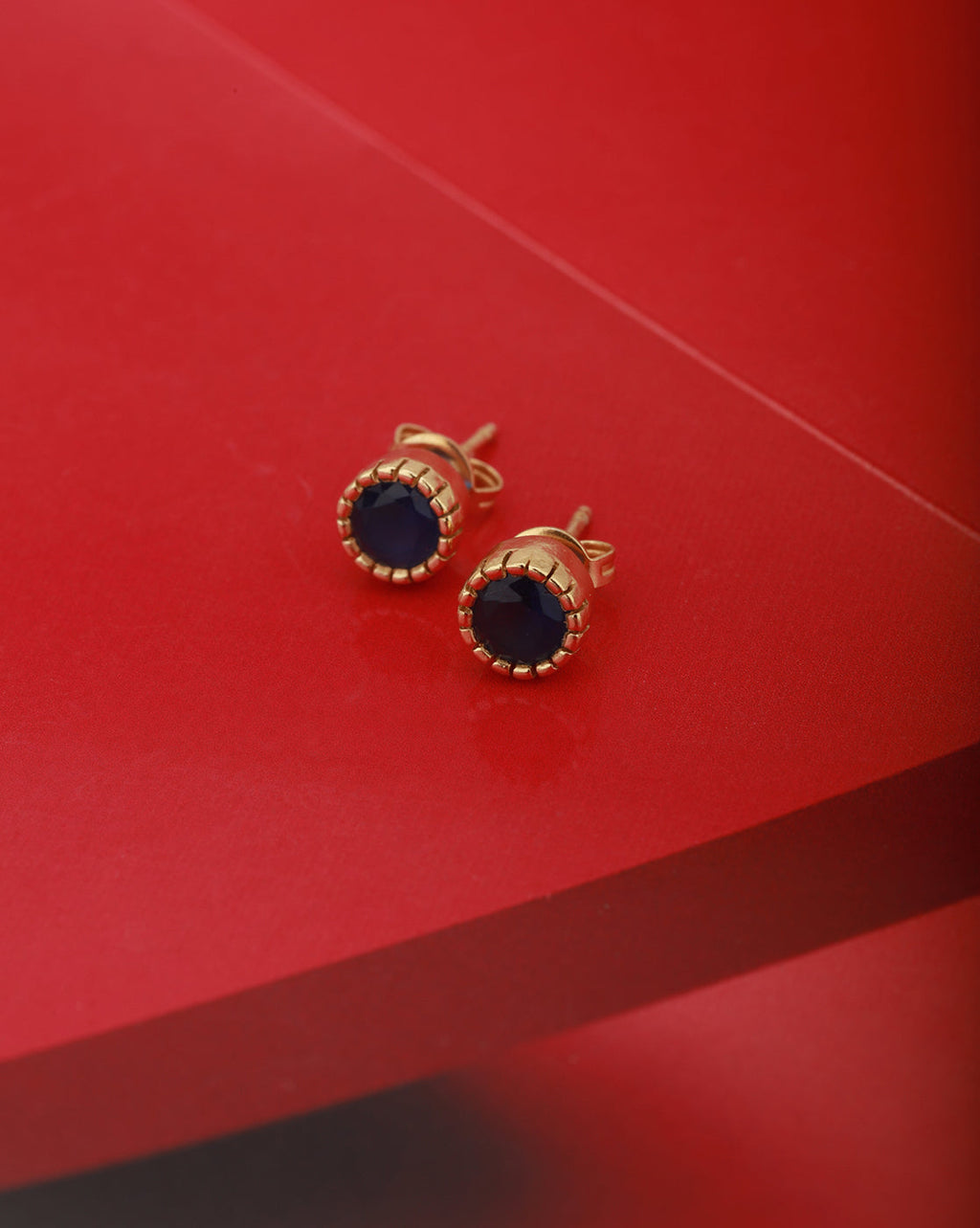 Gold-Polished Cz Studded Circular Hoop Earrings For Women - Wahe Jewels - Swadesiicart