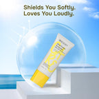 Swiss Beauty Care Glow Fusion Sunscreen SPF 50 PA++++ - 1% Niacinamide & Raspberry Extract | Grocsy