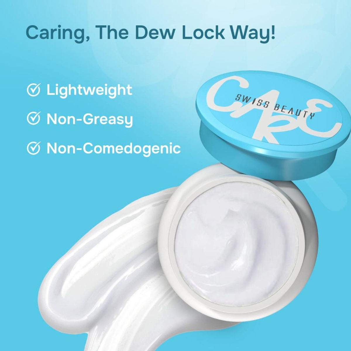 Swiss Beauty Care Dew Lock Day Cream With SPF 15+++ - 2% Aqua Neo & 2% Blueberry Extract | Grocsy