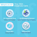 Swiss Beauty Care Dew Lock Face Serum - 2% Hyaluronic Acid & Blueberry Extract | Grocsy