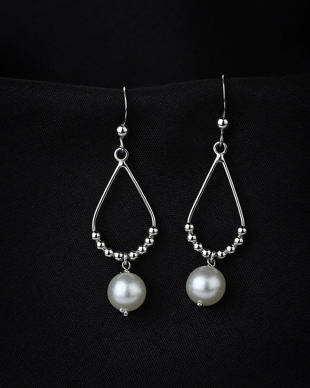 Silver Toned Circular Hoop Earring For Men - Wahe Jewels - Swadesiicart