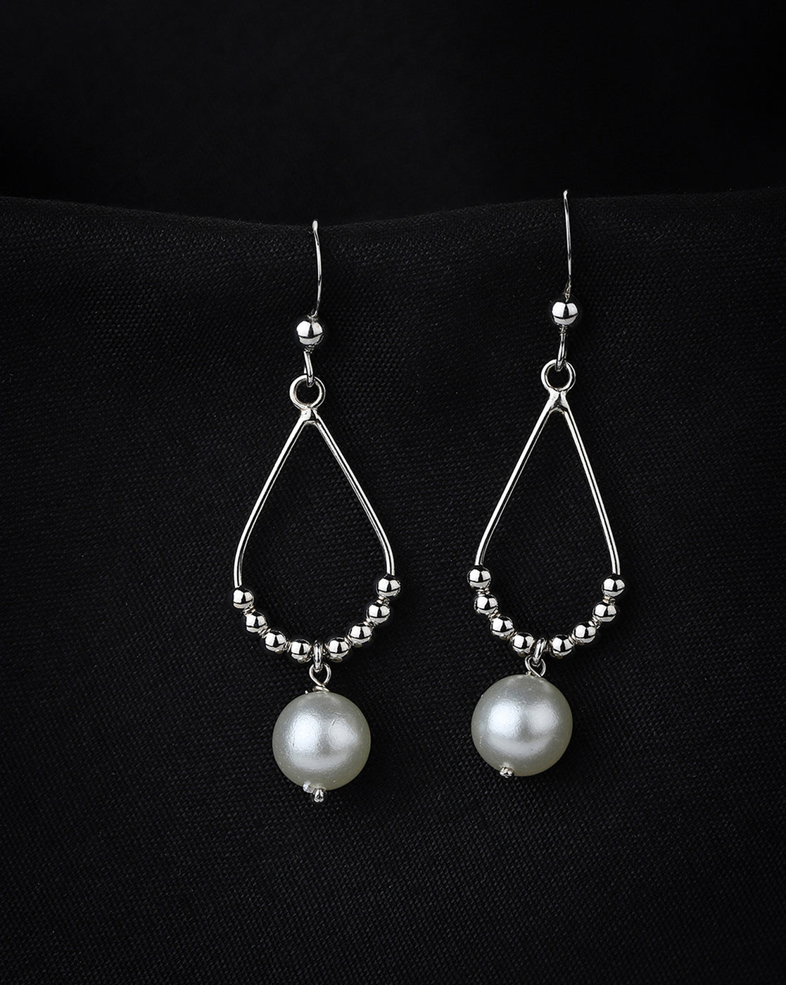Silver Toned Circular Hoop Earring For Men - Wahe Jewels - Swadesiicart