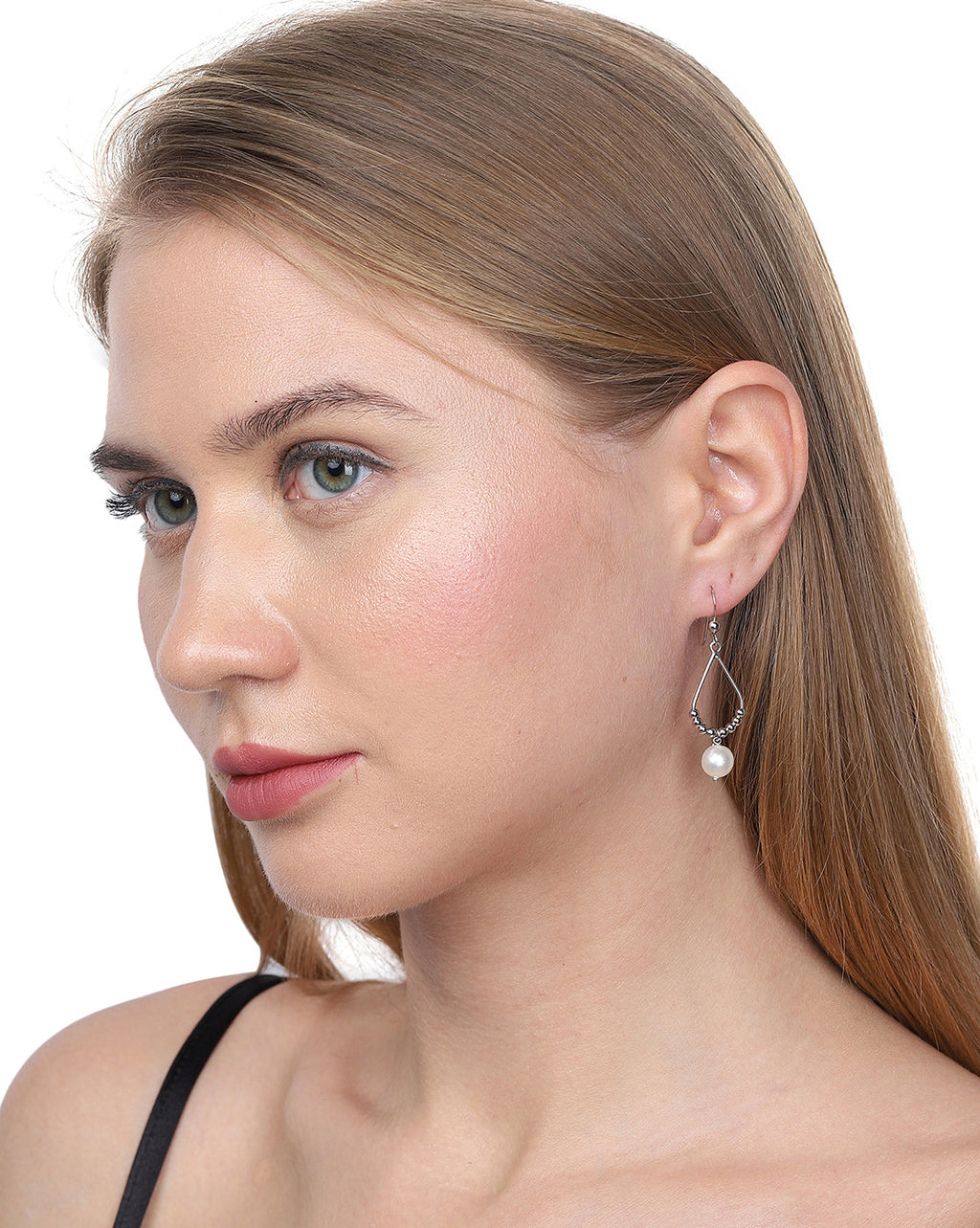 Silver Toned Circular Hoop Earring For Men - Wahe Jewels - Swadesiicart