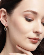 Silver & Gold-Polished Hoop Earring For Women - Wahe Jewels - Swadesiicart
