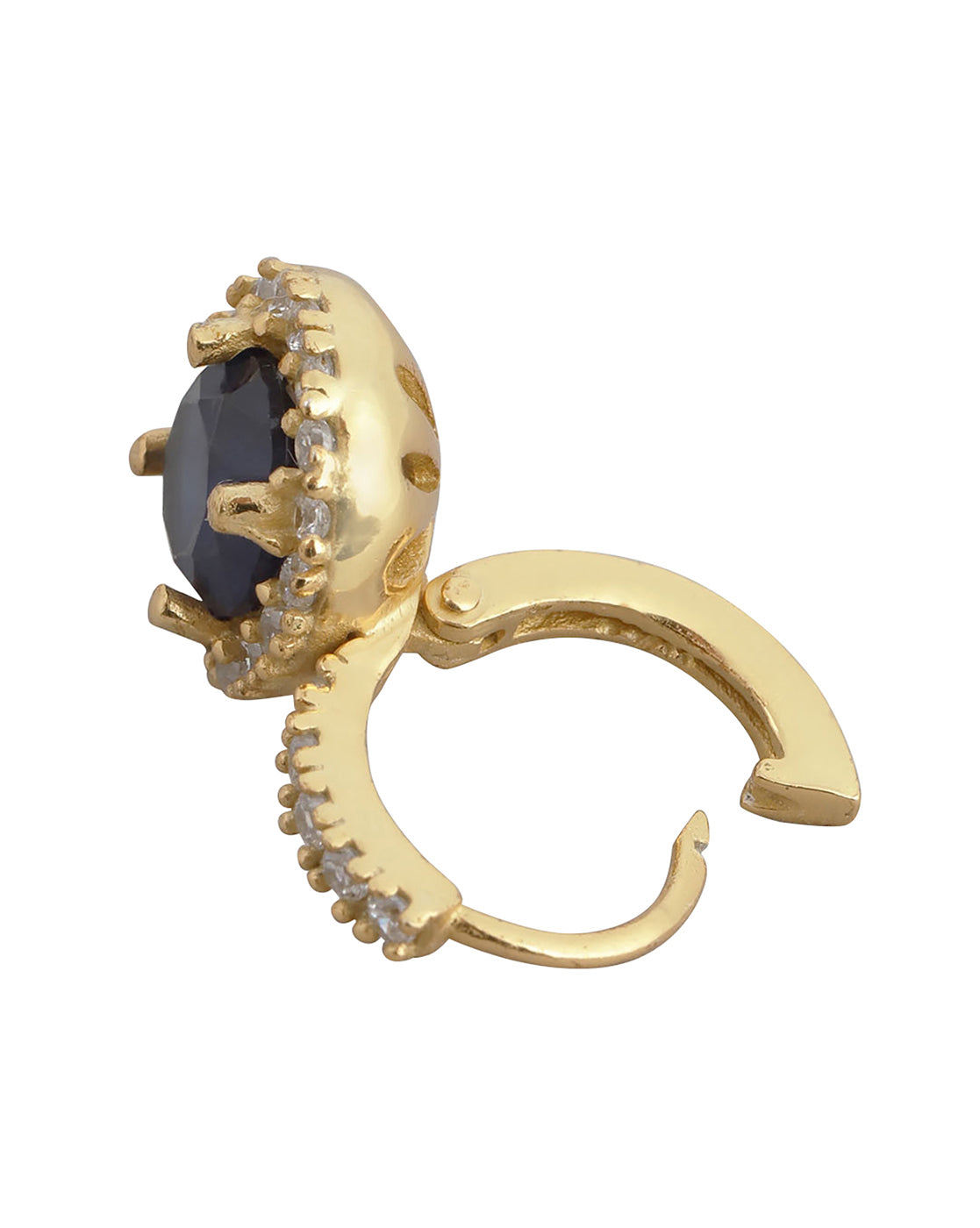 Silver & Gold-Polished Hoop Earring For Women - Wahe Jewels - Swadesiicart