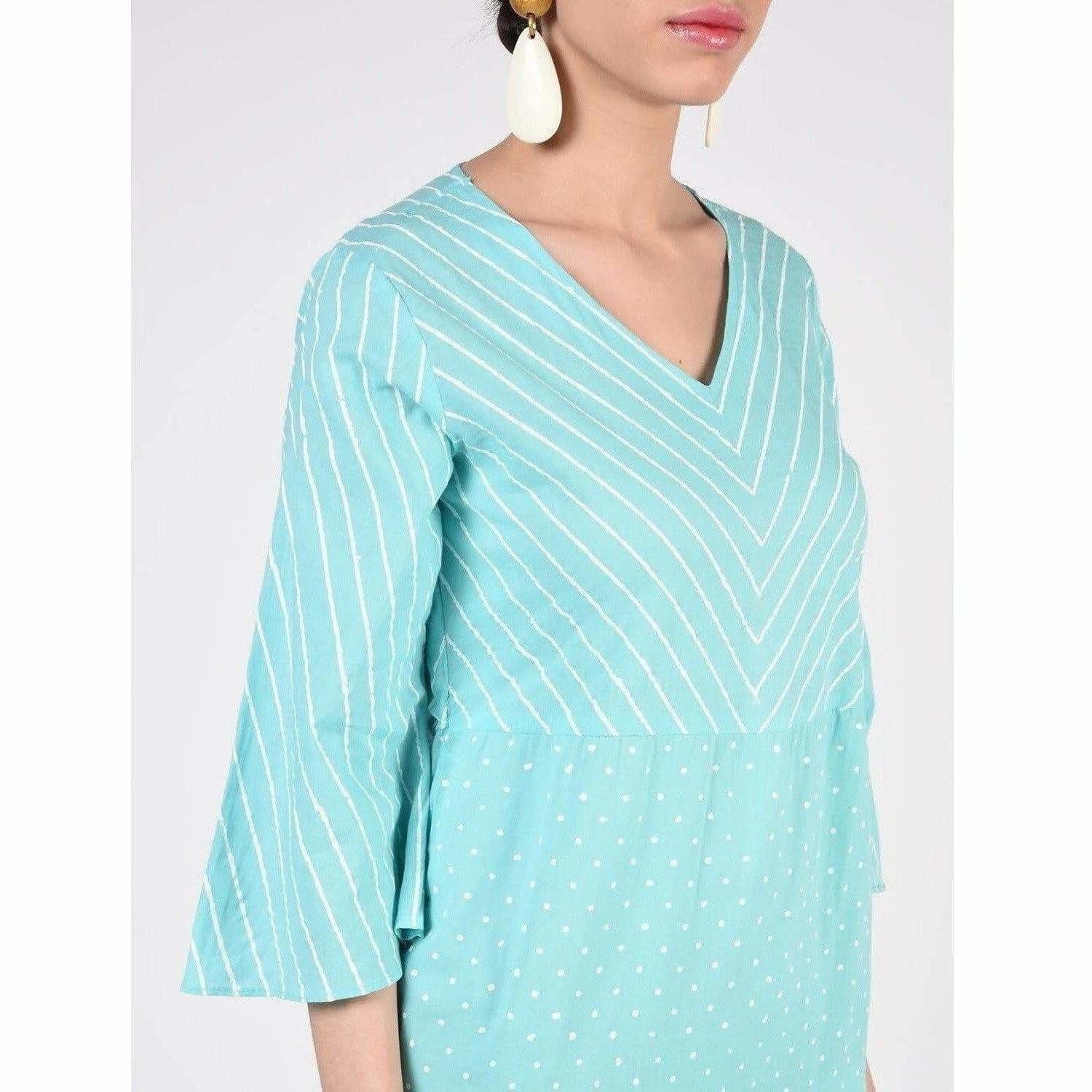 Cheera Women's A-Line Khadi Print Kurta (CH072K) | Grocsy