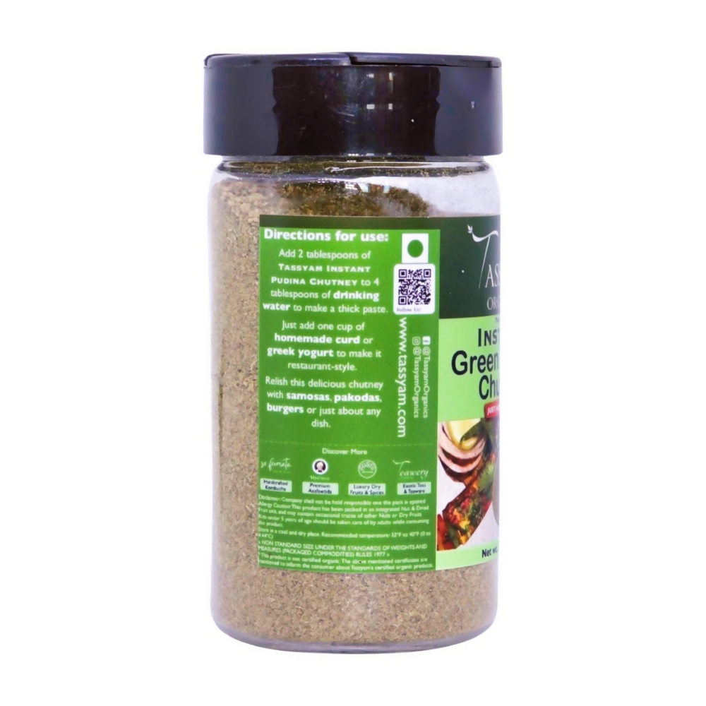 Tassyam Organics Instant Pudina Chutney | Grocsy