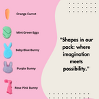 Confect Bunny Sprinkles |  Orange, Silver and Sky Blue, Red Sprinkles Pack of 5 (EAST 9) - 100Gms | Grocsy