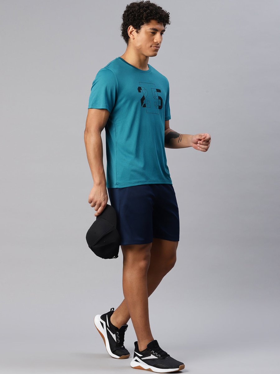 Alcis Men Typography Printed Anti Static Slim Fit T-shirt | Grocsy