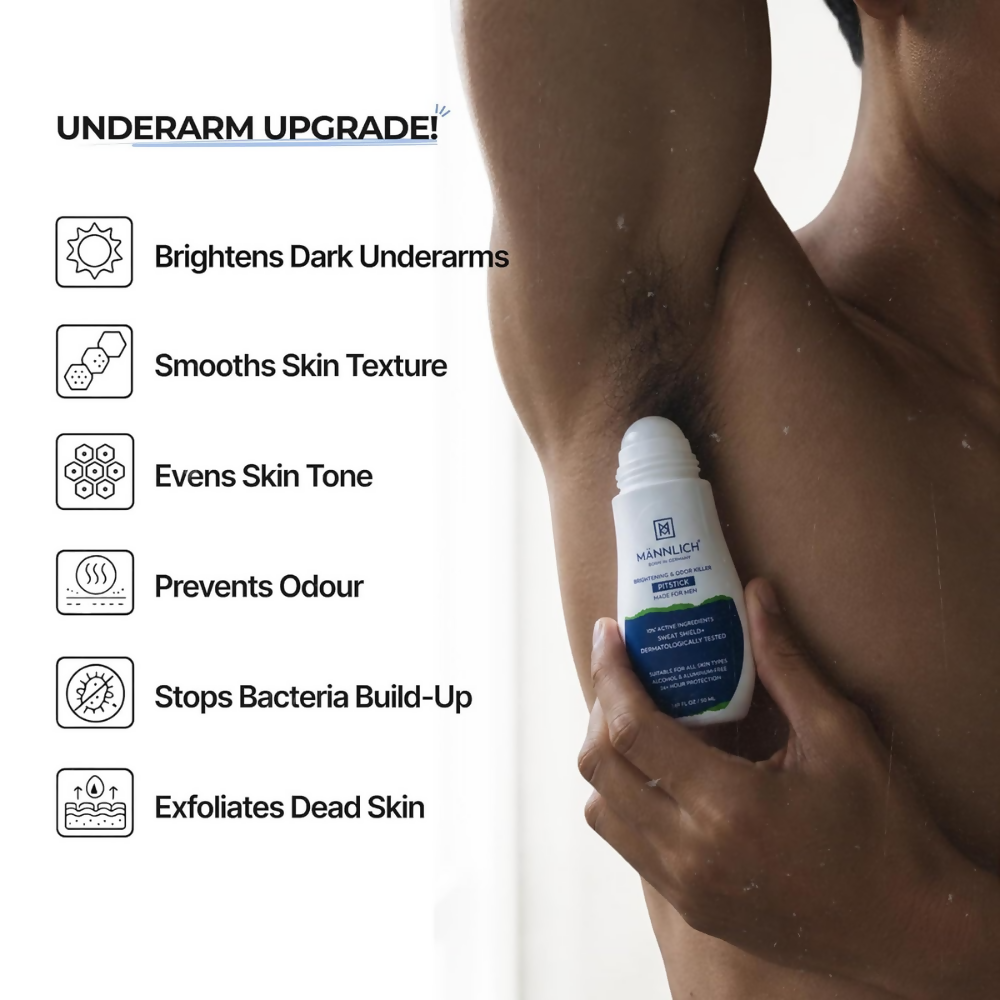 Mannlich Underarm Roll-On for Men | Grocsy
