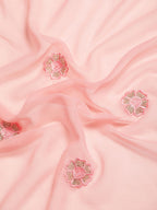 kasee Floral Zari Pure Georgette Saree | Grocsy