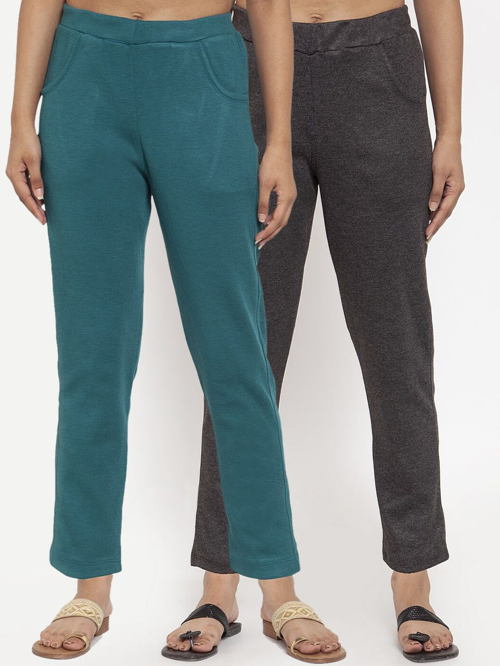 TAG 7 Women Pack of 2 Solid Leggings | Grocsy