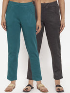 TAG 7 Women Pack of 2 Solid Leggings | Grocsy