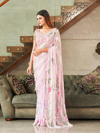 Tikhi Imli Floral Printed Sequinned Saree | Grocsy